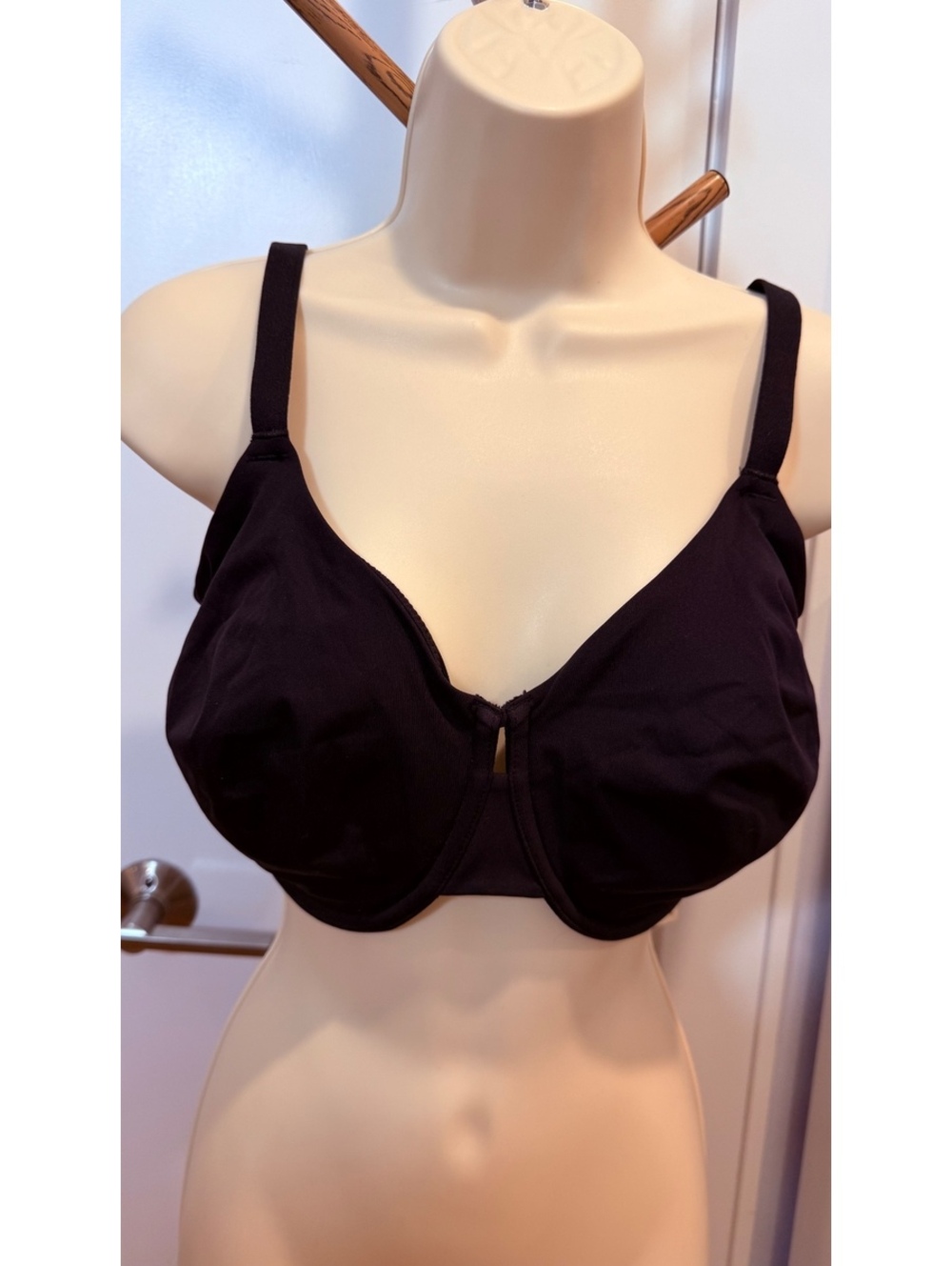 Bare Necessities Bare Minimizer Black Underwire Bra Size 36D